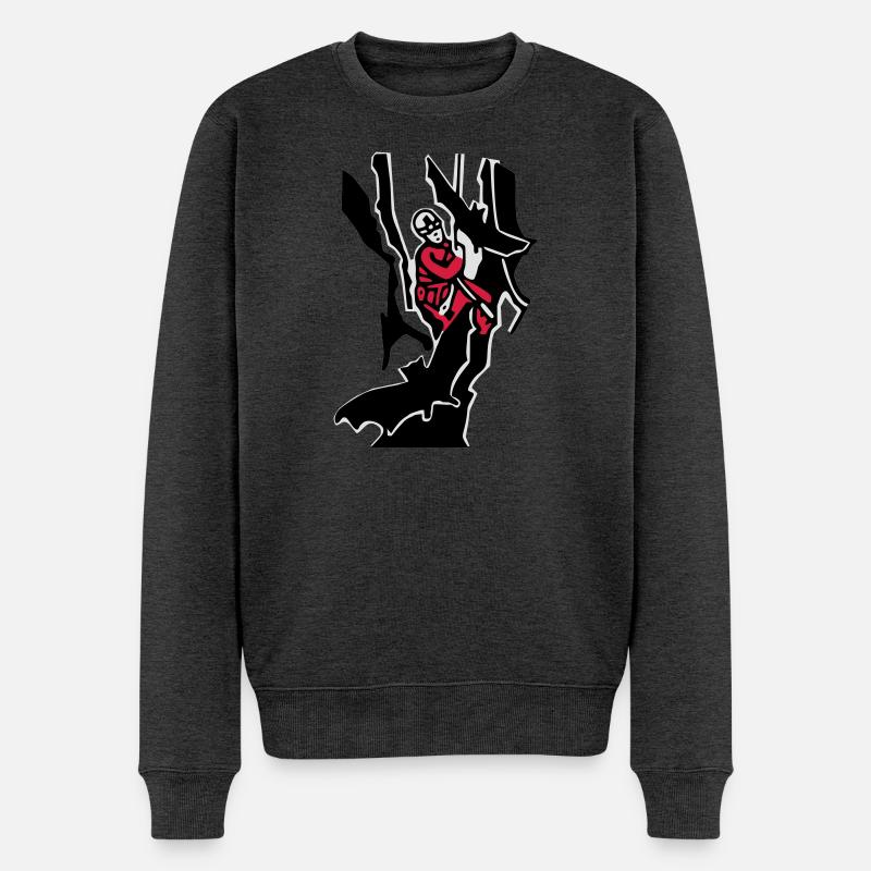 spéleologue - Pull Premium bio Homme - anthracite chiné