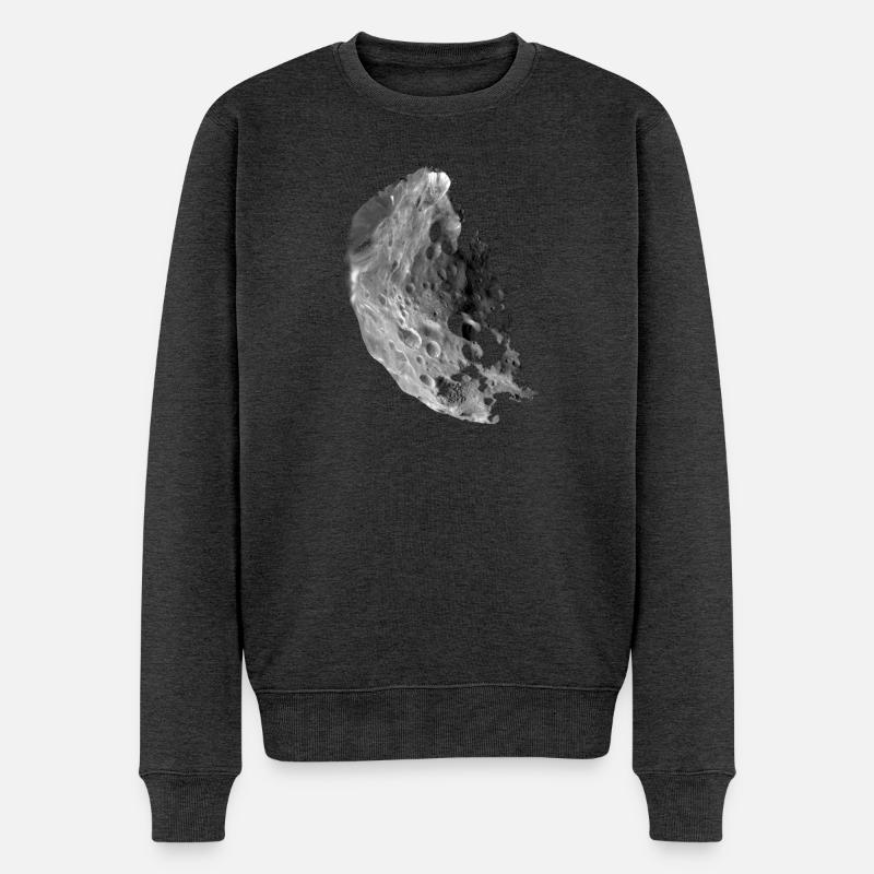 Asteroid - Männer Premium Bio Pullover - Anthrazit meliert