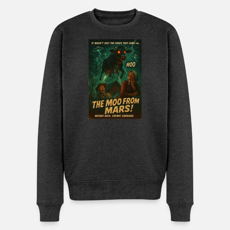 Le Moo de Mars - Pull Premium bio Homme - anthracite chiné