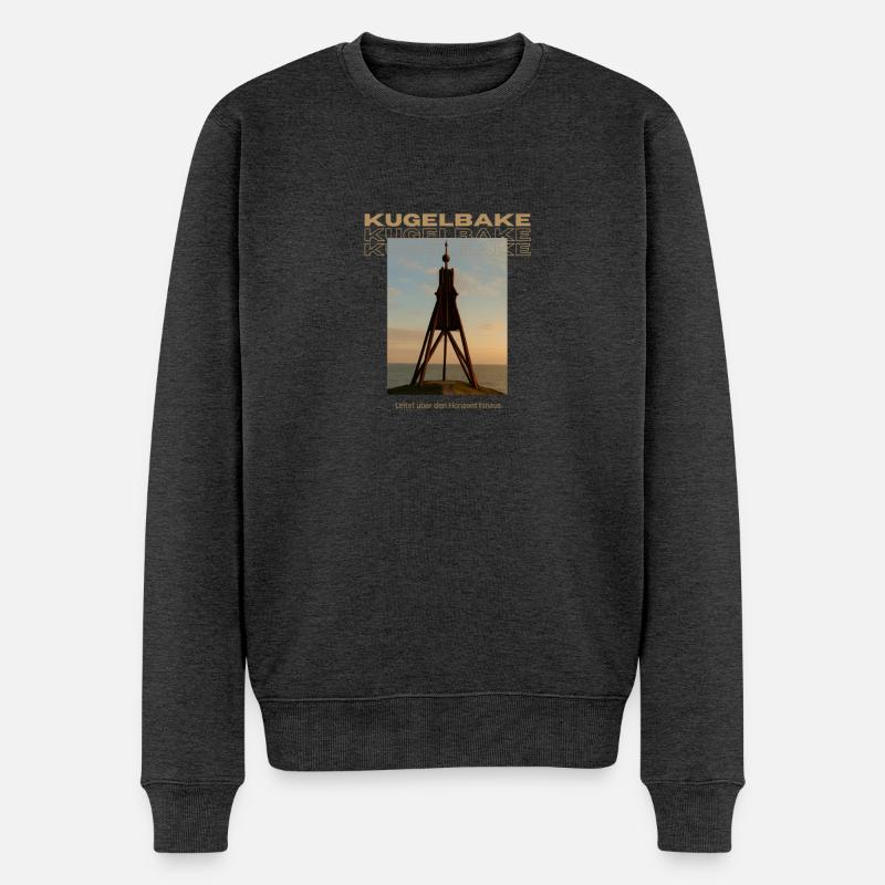 Kugelbake - Männer Premium Bio Pullover - Anthrazit meliert