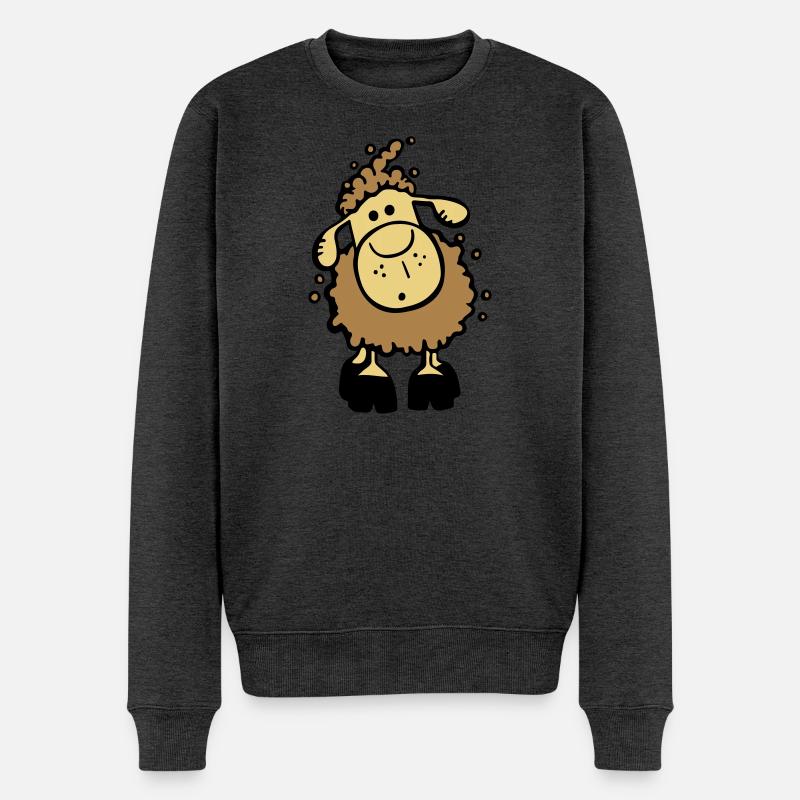 Mignon Mouton - Pull Premium bio Homme - anthracite chiné