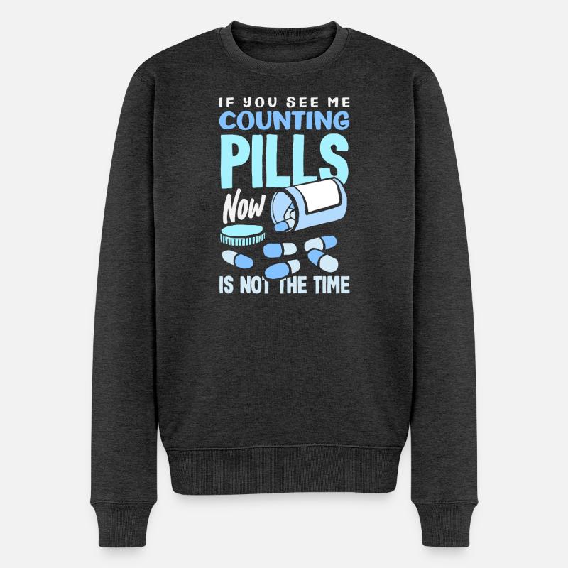 Apotheker Pharmazeutisch-technischer - Männer Premium Bio Pullover - Anthrazit meliert