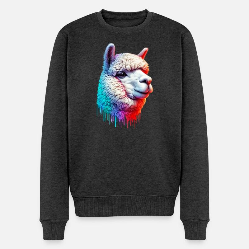 Alpaga - Pull Premium bio Homme - anthracite chiné