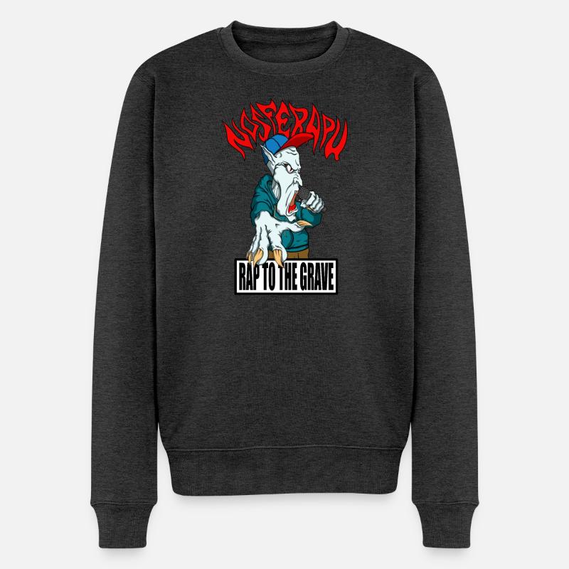 Nosferatu - Männer Premium Bio Pullover - Anthrazit meliert