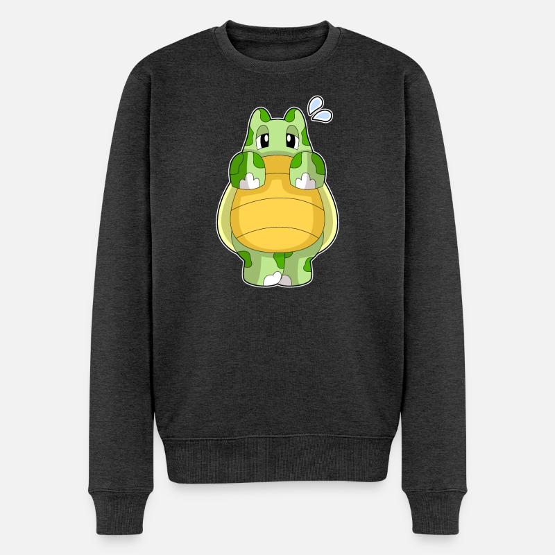 Tortue timide - Pull Premium bio Homme - anthracite chiné