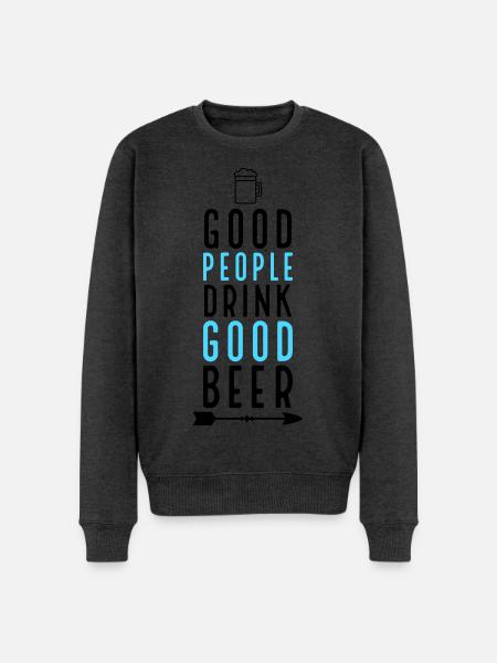 Bière - Pull Premium bio Homme - anthracite chiné