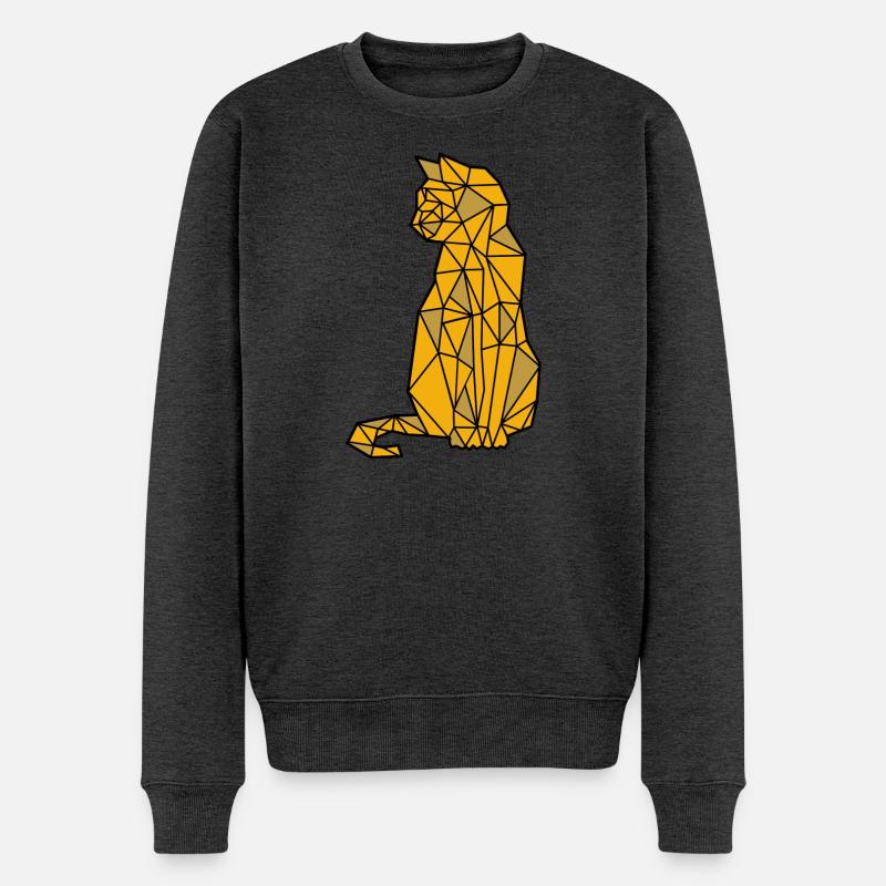 Chat Chat Chemise Chat Chat Propriétaire - Pull Premium bio Homme - anthracite chiné
