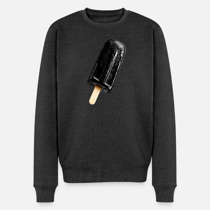 Eis am Stil schwarz - Männer Premium Bio Pullover - Anthrazit meliert
