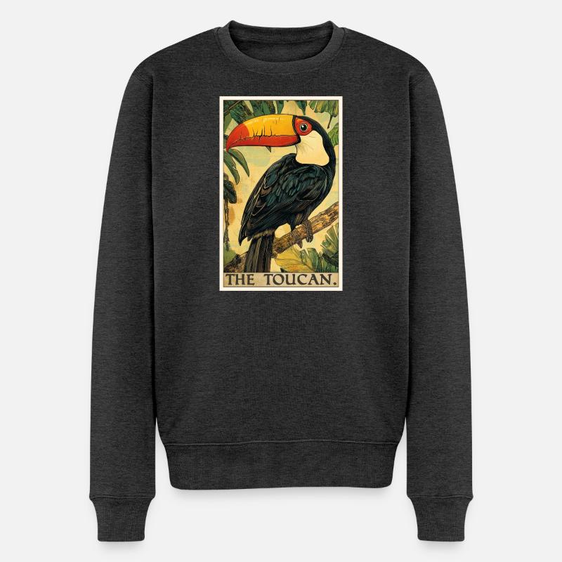 Tukane Tukan - Männer Premium Bio Pullover - Anthrazit meliert