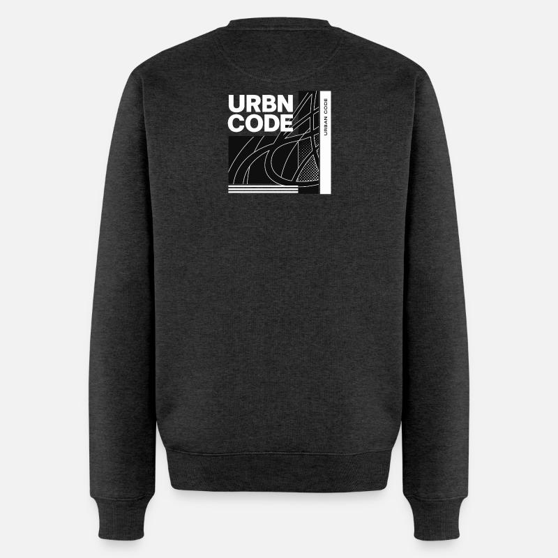Conception de lignes de code urbain - Pull Premium bio Homme - anthracite chiné