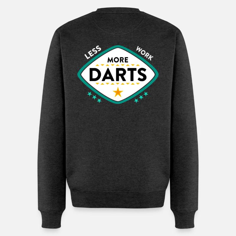 Dart - Männer Premium Bio Pullover - Anthrazit meliert