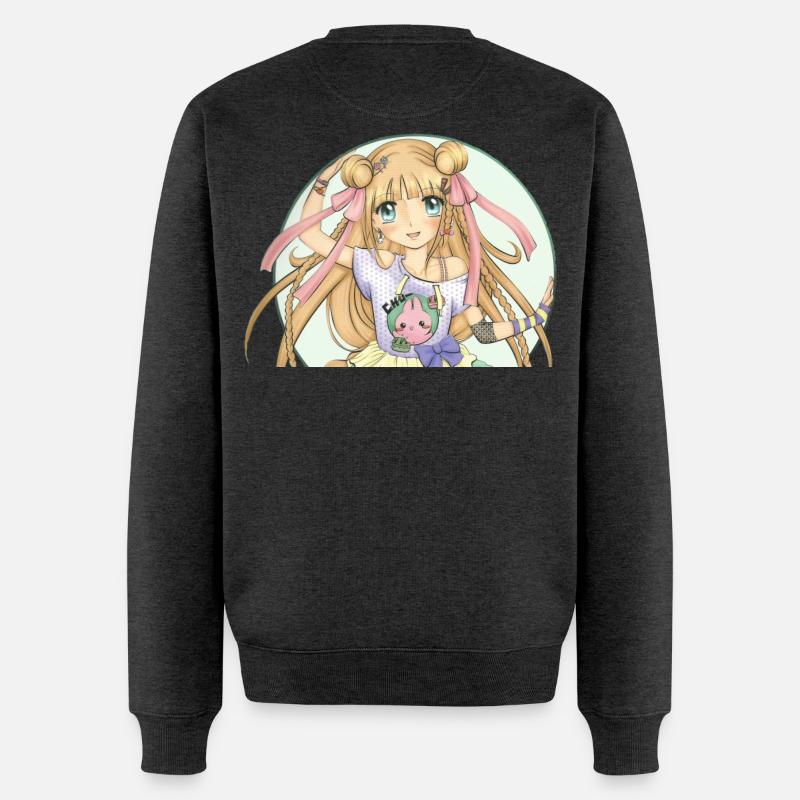 Mangas - Pull Premium bio Homme - anthracite chiné