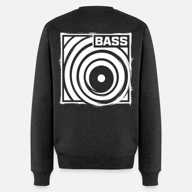 Circle Bass Logo - Pull Premium bio Homme - anthracite chiné