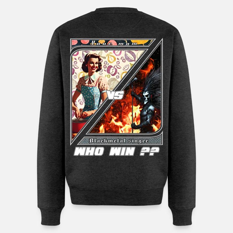 Duel Retro Metal Moderne - Pull Premium bio Homme - anthracite chiné