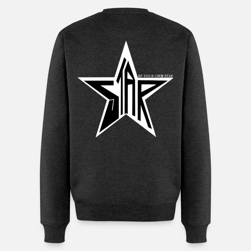 STAR - SOYEZ VOTRE PROPRE STAR ⭐️💫✨ - Pull Premium bio Homme - anthracite chiné