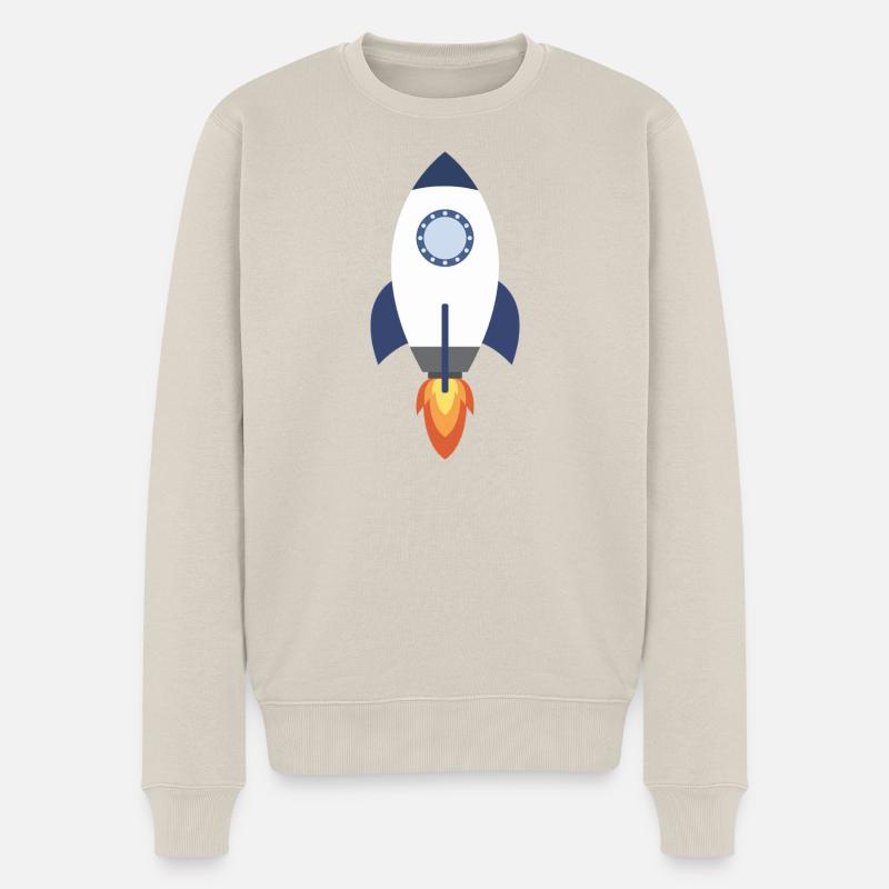Espace fusée - Pull Premium bio Homme - beige