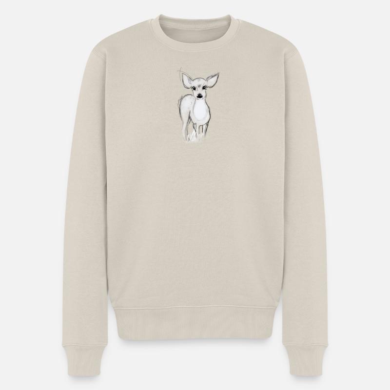 Petit cerf - Pull Premium bio Homme - beige