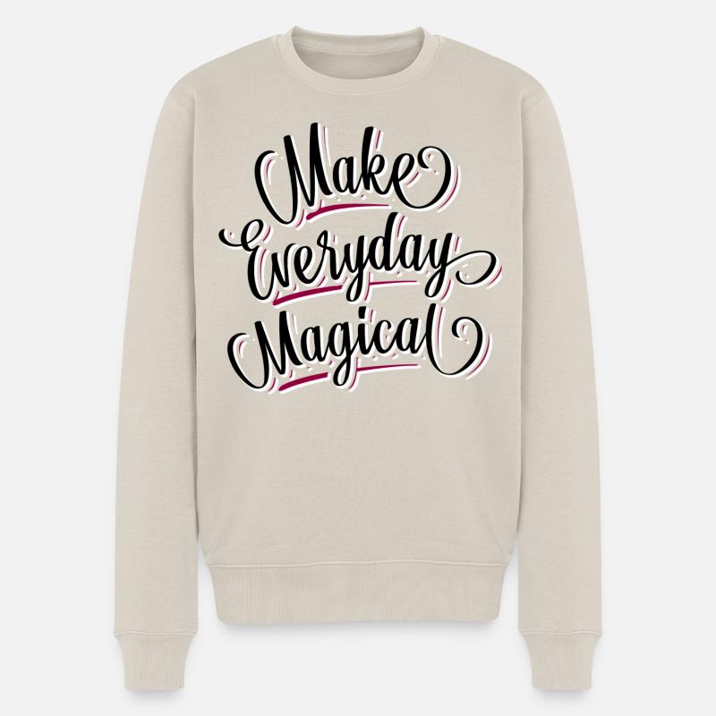 Magic - Girlish - Carpe Diem - Pull Premium bio Homme - beige