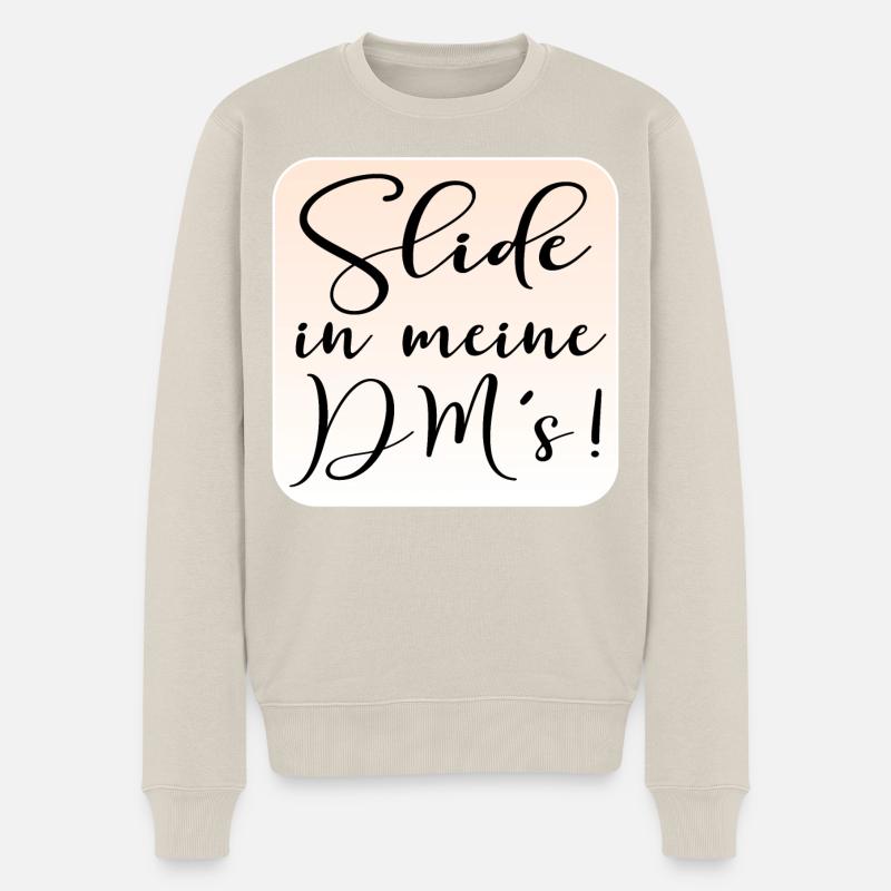 FLIRTEN - Männer Premium Bio Pullover - Beige