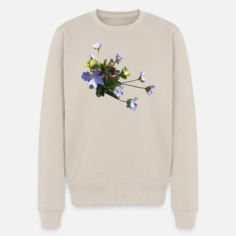 Hépatique - Pull Premium bio Homme - beige