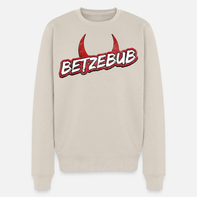 Betzebub Kaiserslautern - Männer Premium Bio Pullover - Beige