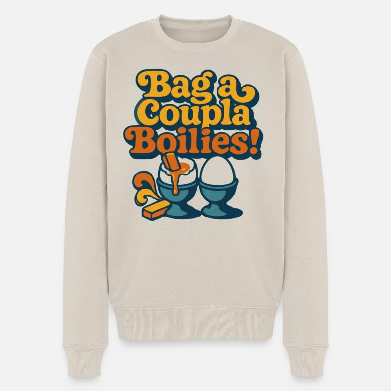 Schnapp dir ein paar Boilies! - Männer Premium Bio Pullover - Beige
