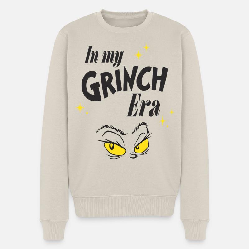 Der Grinch My Grinch Era & Durchdringender Blick - Männer Premium Bio Pullover - Beige