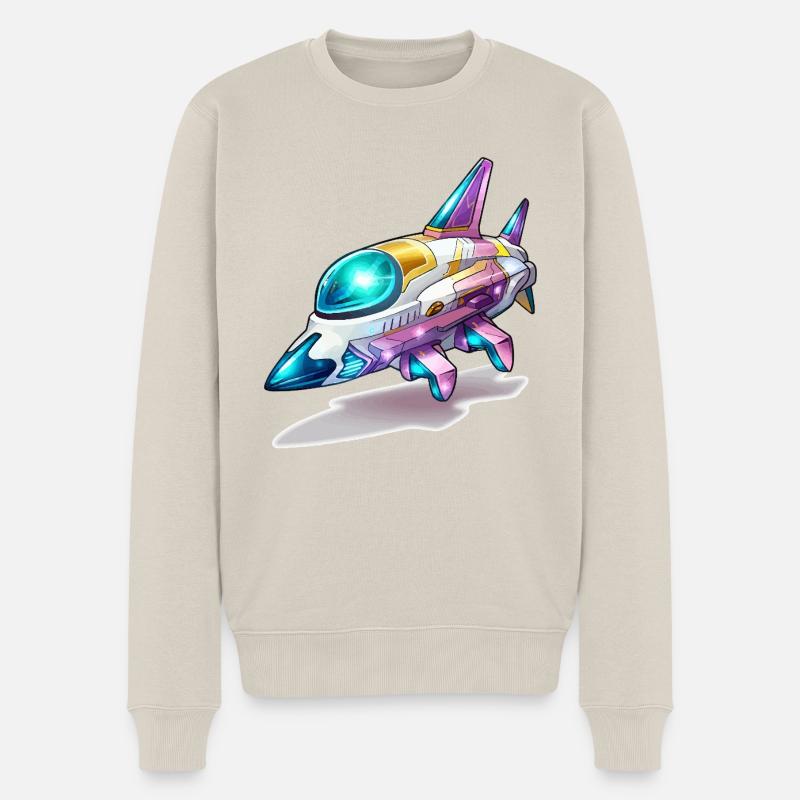 Comet Flight Spacefighter Neon - Pull Premium bio Homme - beige