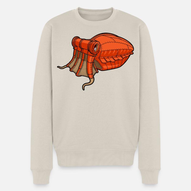 Margate orange squid mecanic - Pull Premium bio Homme - beige
