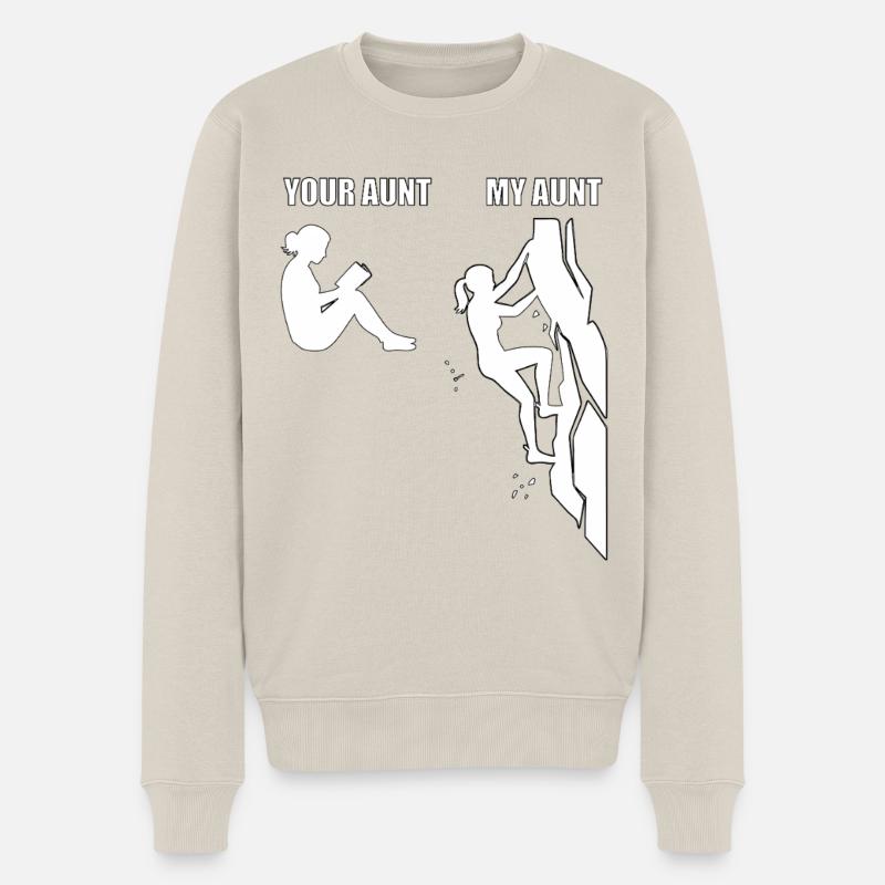 Escalade Aunt Bouldering - Pull Premium bio Homme - beige