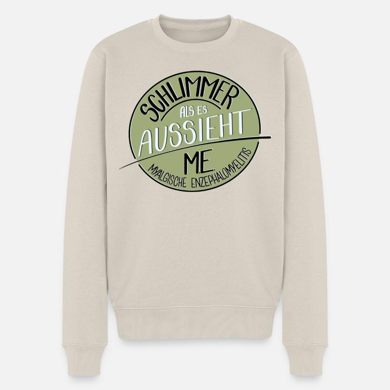 Schlimmer als es aussieht, M.E. - Männer Premium Bio Pullover - Beige