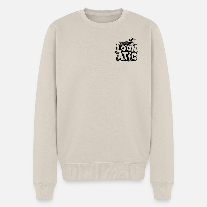 Eistaucher Wasservogel Loonatic - Männer Premium Bio Pullover - Beige
