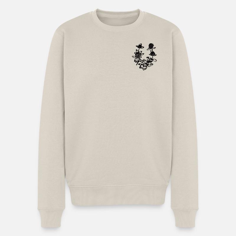 ROTKLEE - Männer Premium Bio Pullover - Beige