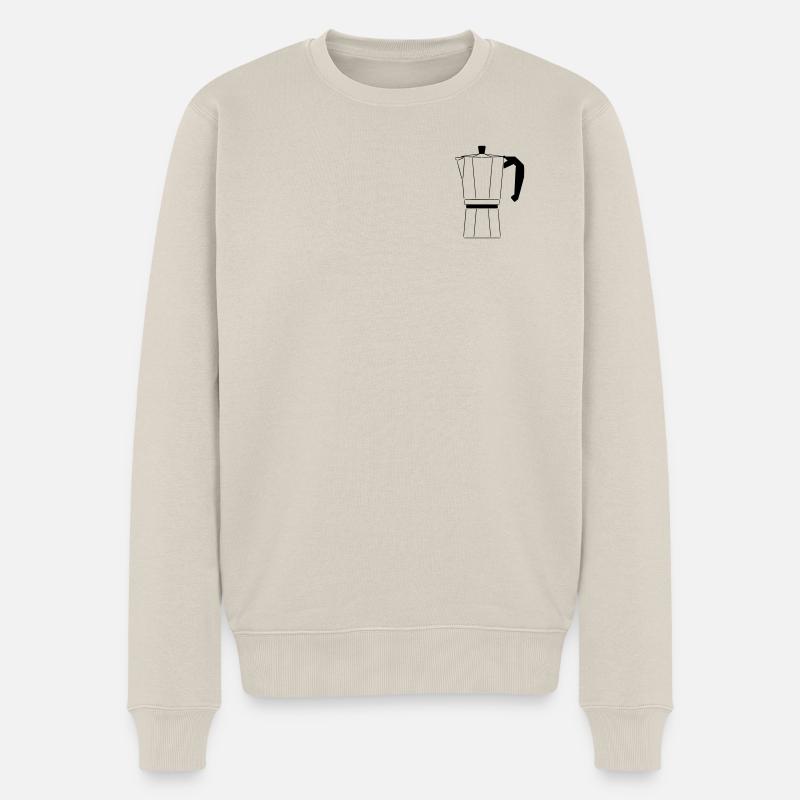 Café - Pull Premium bio Homme - beige