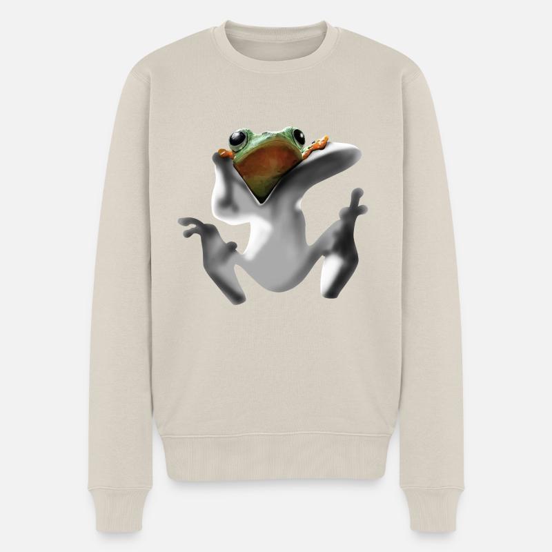 Frog - Pull Premium bio Homme - beige