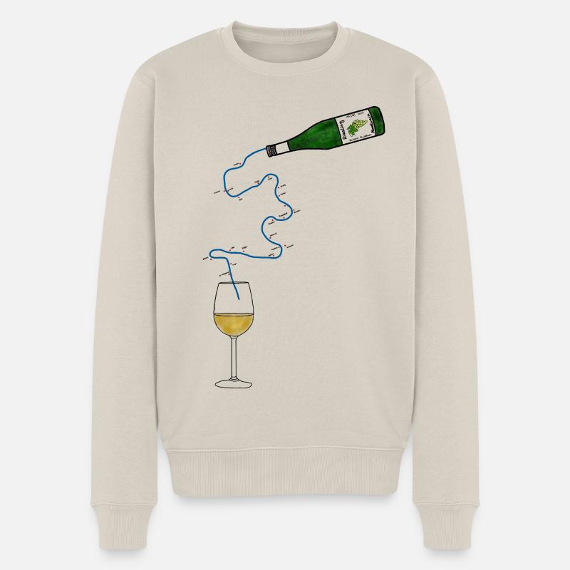 Gläschen Moselkrampen - Männer Premium Bio Pullover - Beige