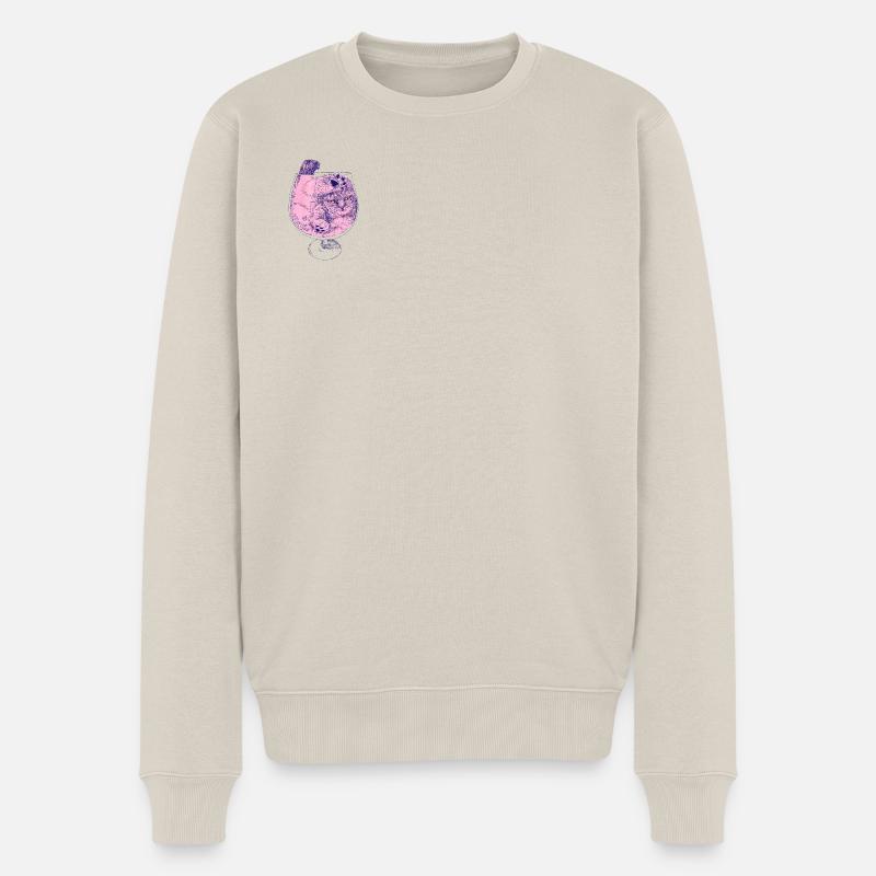 COCKTAIL CHATON - Pull Premium bio Homme - beige