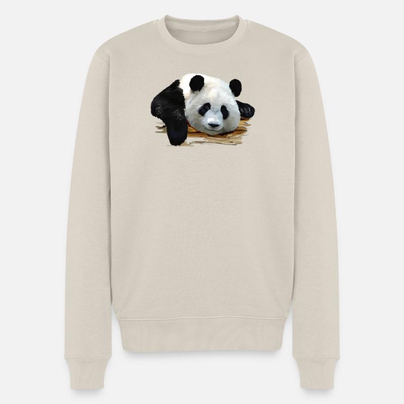 panda - Pull Premium bio Homme - beige