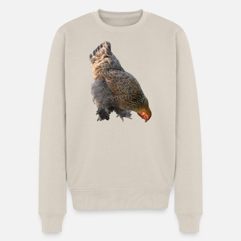 Poulet - Pull Premium bio Homme - beige