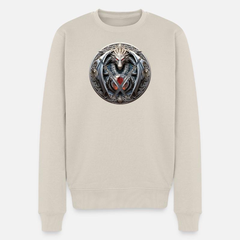 Logo Celtic Mojenn - Pull Premium bio Homme - beige