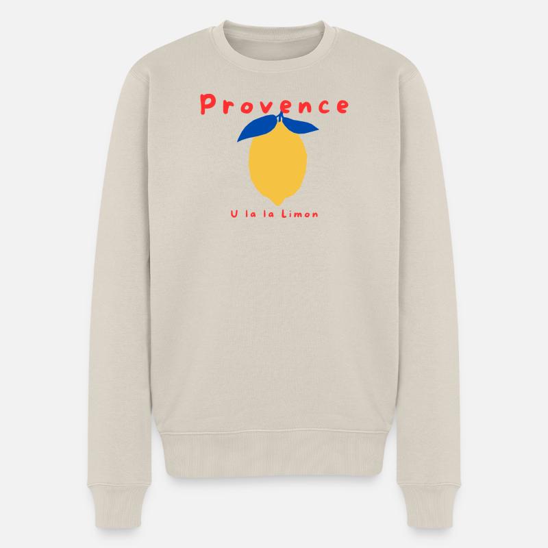U la la Limon | Provence - Pull Premium bio Homme - beige