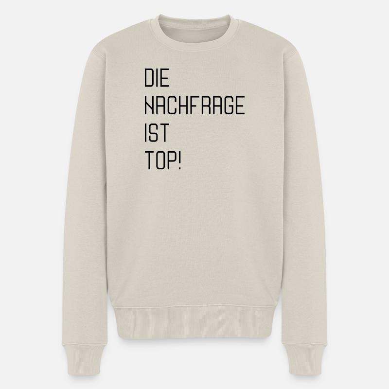ANGEBOT NACHFRAGE - Männer Premium Bio Pullover - Beige