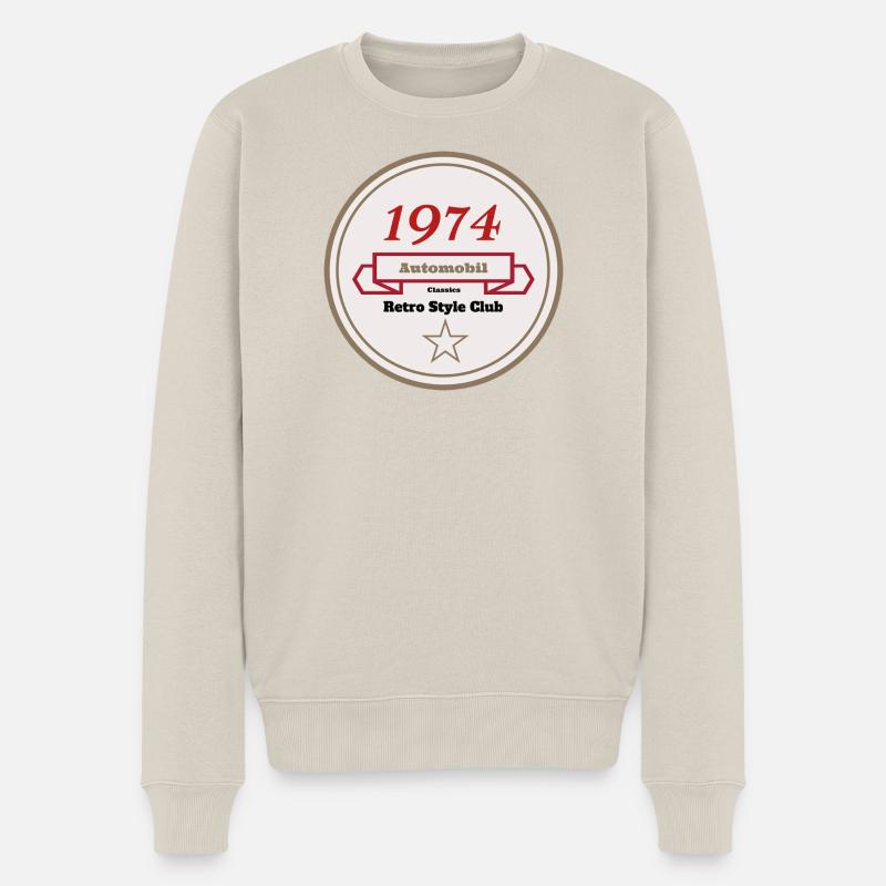 51_Motor_Club_-_RenkoDesign_1 - Männer Premium Bio Pullover - Beige