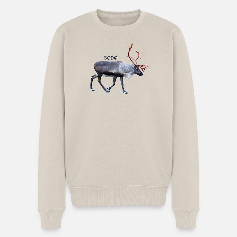 BODO - Männer Premium Bio Pullover - Beige