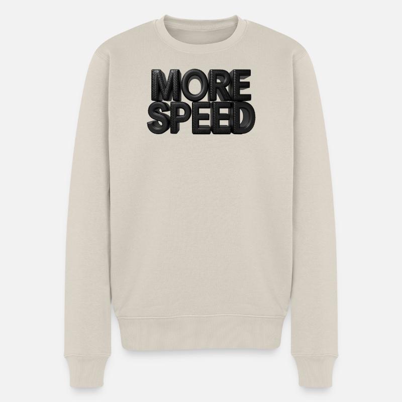 Plus de vitesse - Pull Premium bio Homme - beige