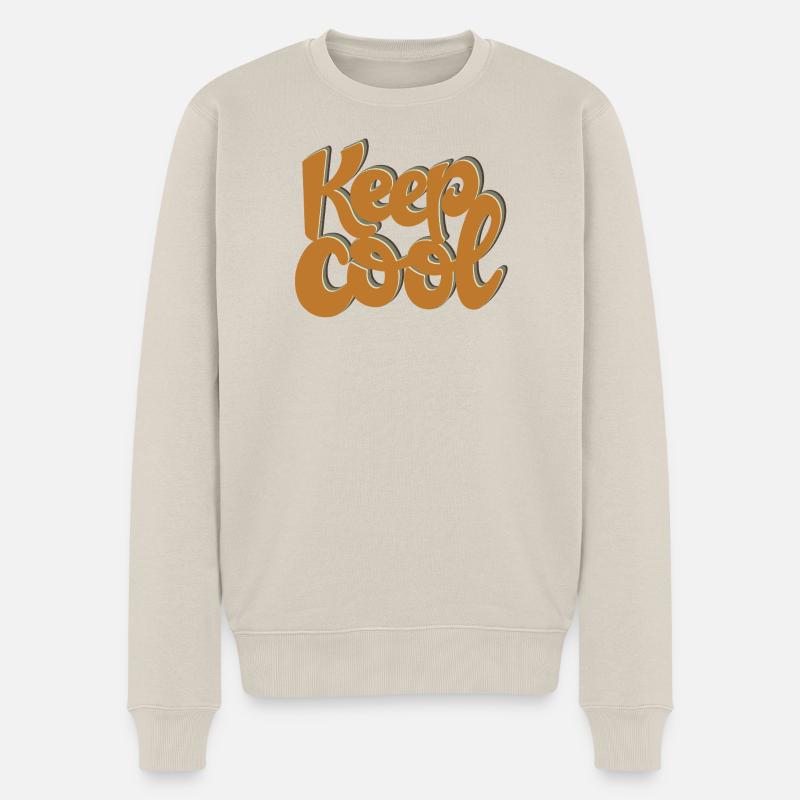 Keep cool - Männer Premium Bio Pullover - Beige