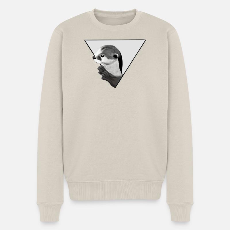 Loutres - Pull Premium bio Homme - beige