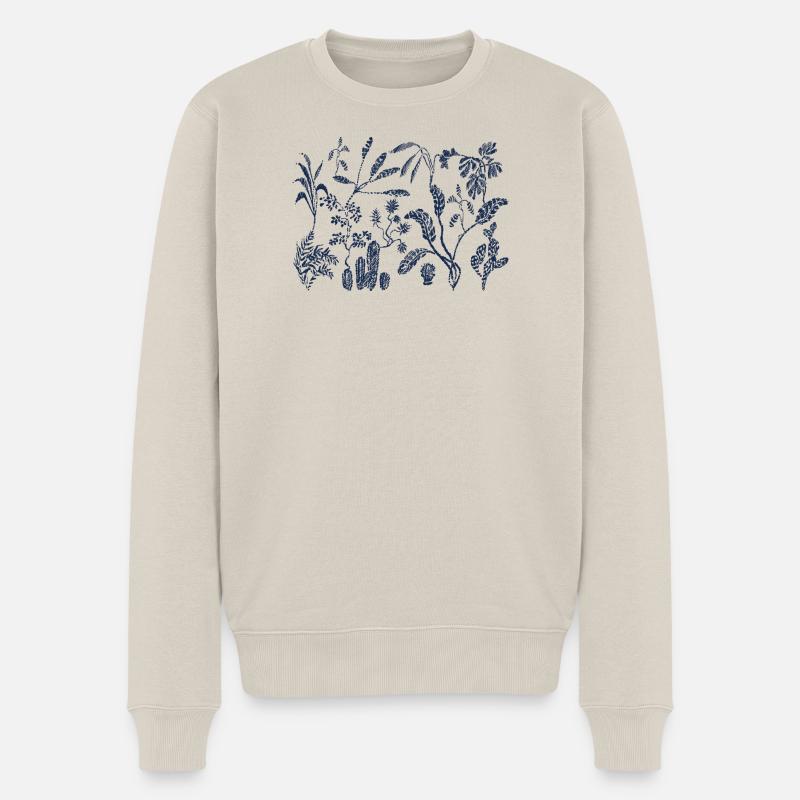 Dschungel - Männer Premium Bio Pullover - Beige