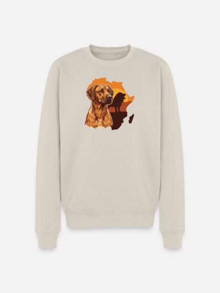 Rhodesian Ridgeback - Men's Premium Organic Jumper - beige