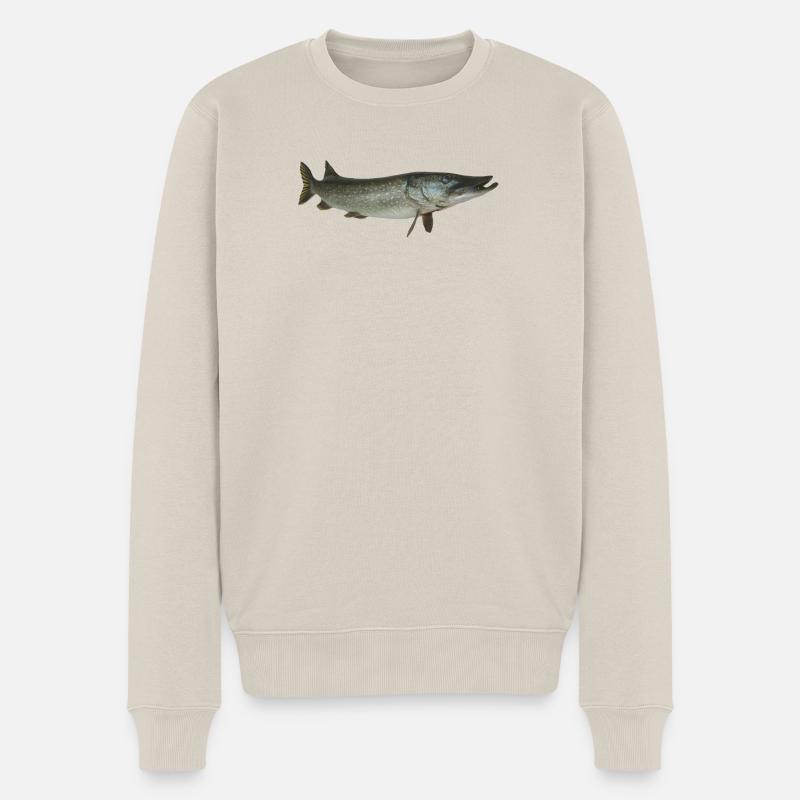 Hecht - Männer Premium Bio Pullover - Beige